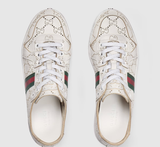  Giày Nữ Gucci Stretch Low-Top Trainer 'White' 