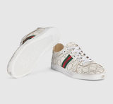  Giày Nữ Gucci Stretch Low-Top Trainer 'White' 