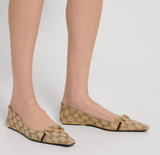  Giày Nữ Gucci Vittoria Ballerina 'Sand' 
