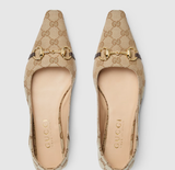  Giày Nữ Gucci Vittoria Ballerina 'Sand' 