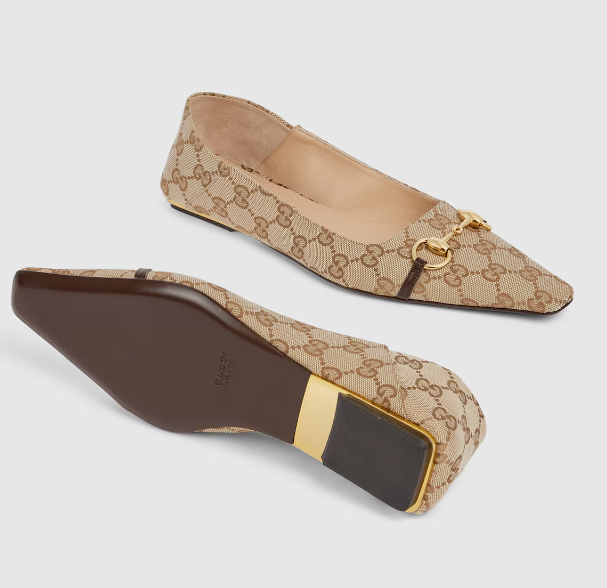  Giày Nữ Gucci Vittoria Ballerina 'Sand' 