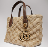  Túi Nữ ‎Gucci Marmont Small Tote Bag 'Sand' 