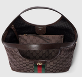  Túi Nữ Gucci Giglio Small Tote Bag 'Brown' 