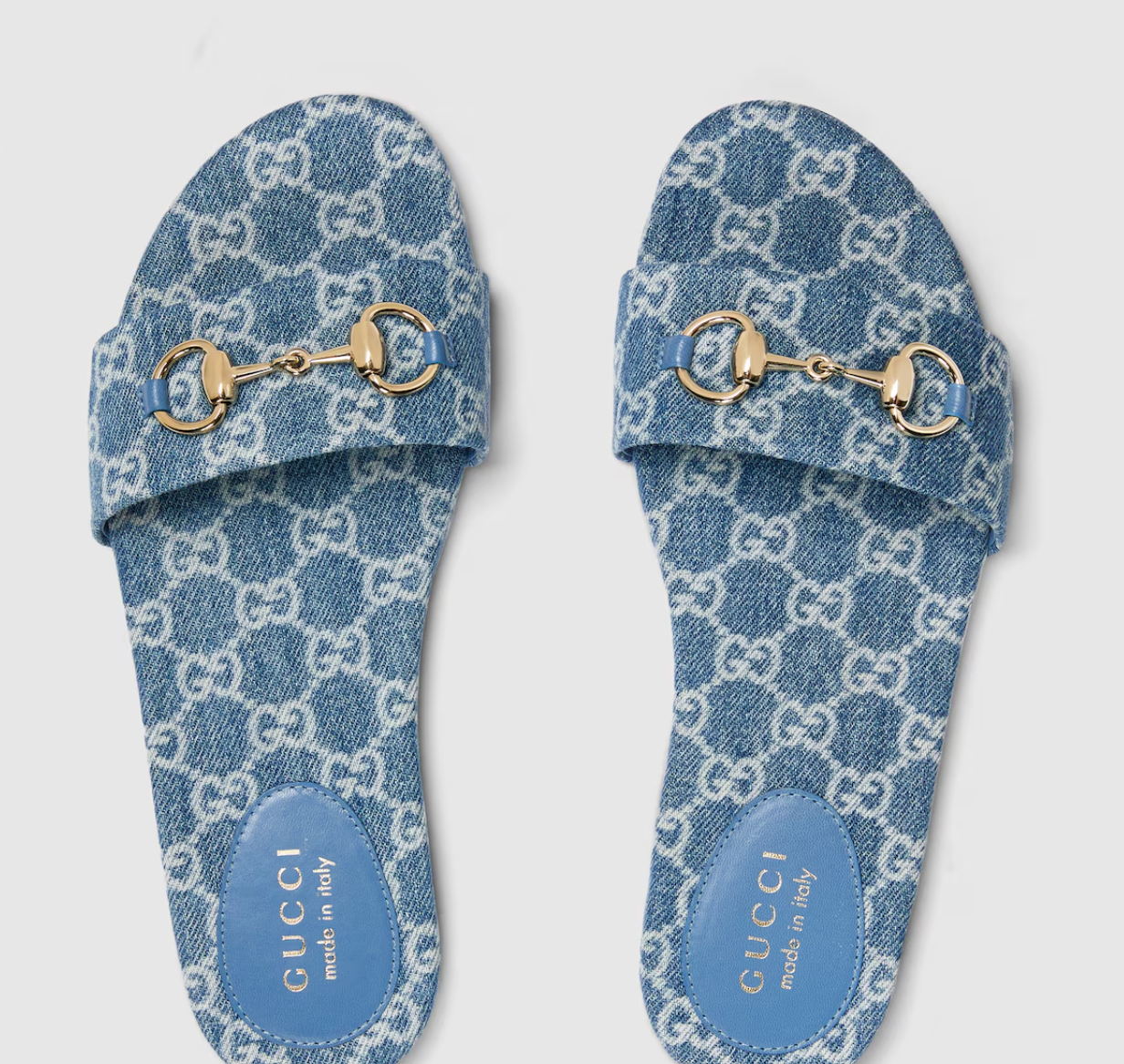  Dép Nữ Gucci Slide Sandal 'Blue' 