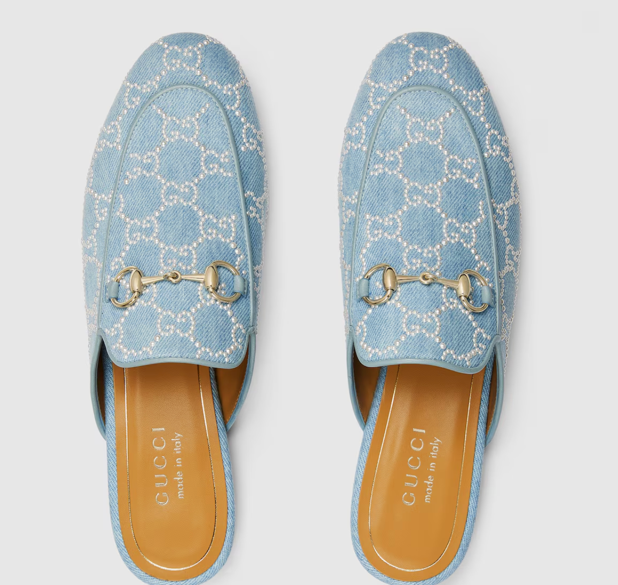  Giày Nữ Gucci Princetown Slipper 'Blue' 