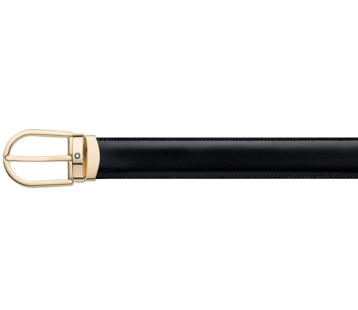  Thắt Lưng Montblanc Classic Line Leather Belt 'Black' 
