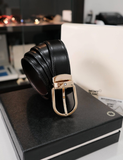  Thắt Lưng Montblanc Classic Line Leather Belt 'Black' 