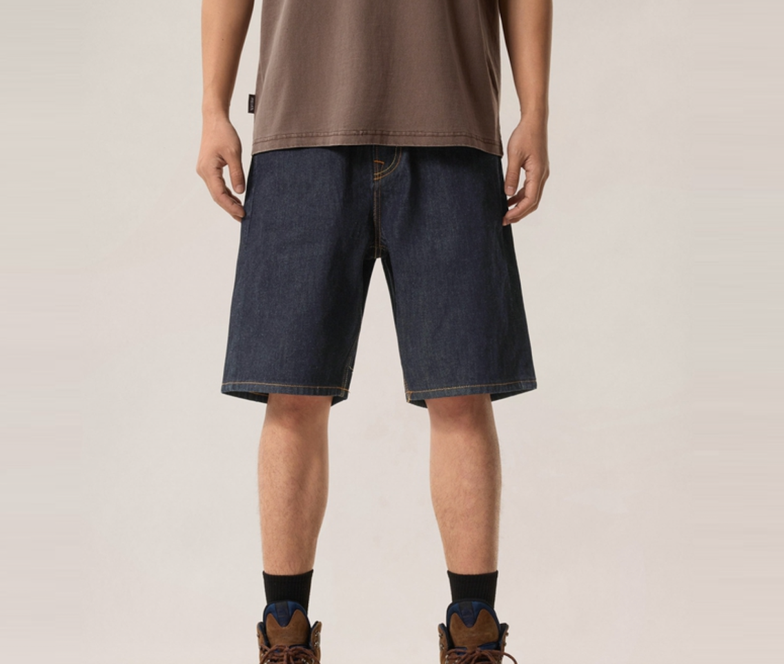  Quần Evisu Seagull Print Denim Shorts 'Indigo' 