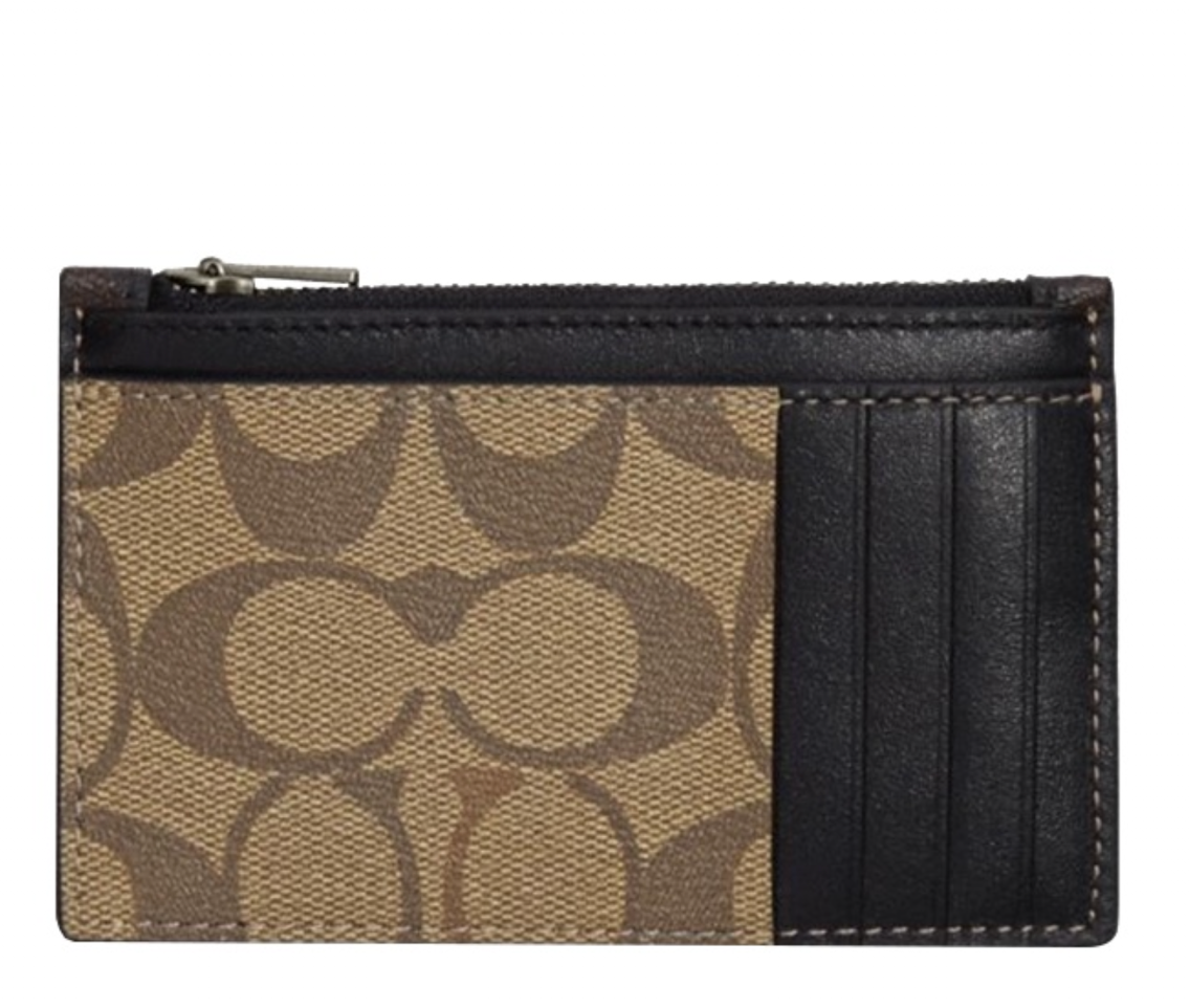  Ví Coach Zip Card Case 'Brown' 
