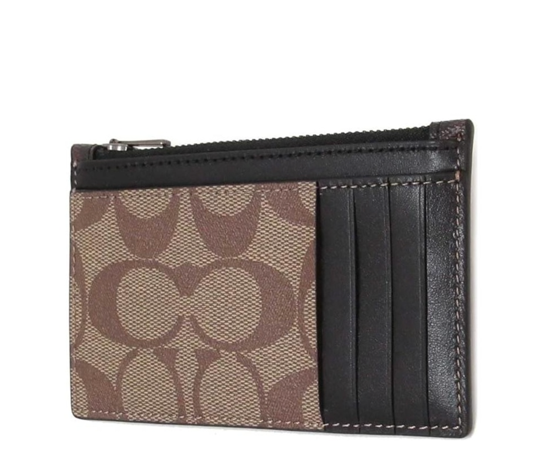  Ví Coach Zip Card Case 'Brown' 