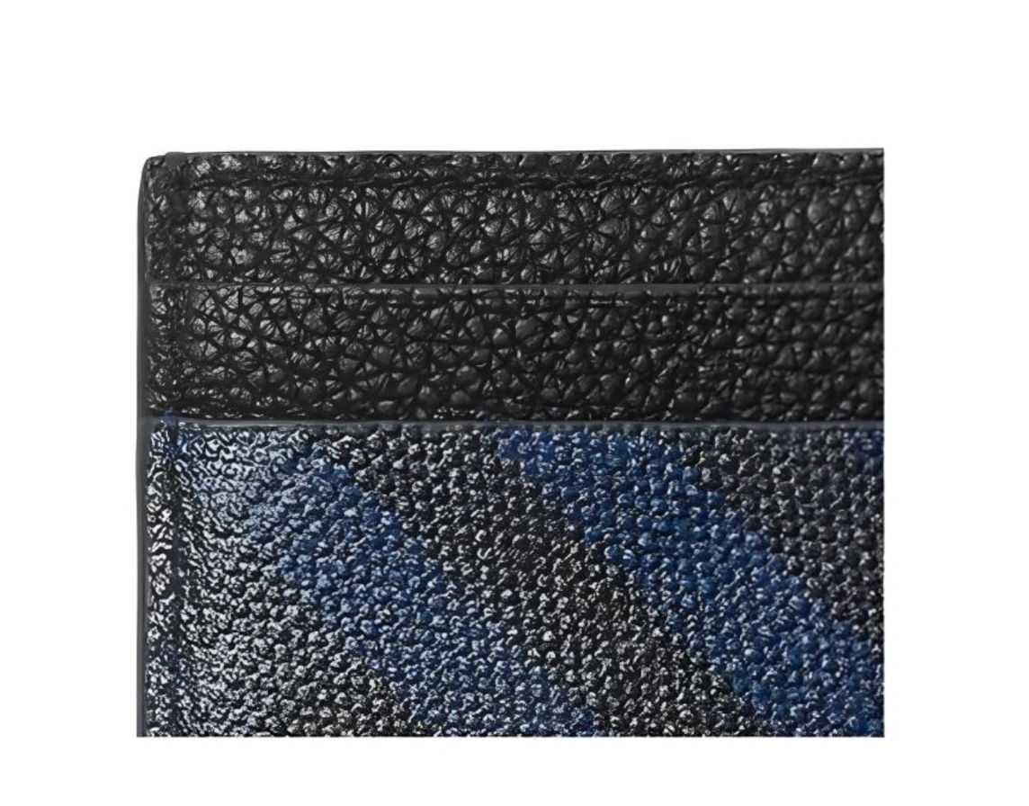  Ví Burberry Check Card Holder 'Navy' 