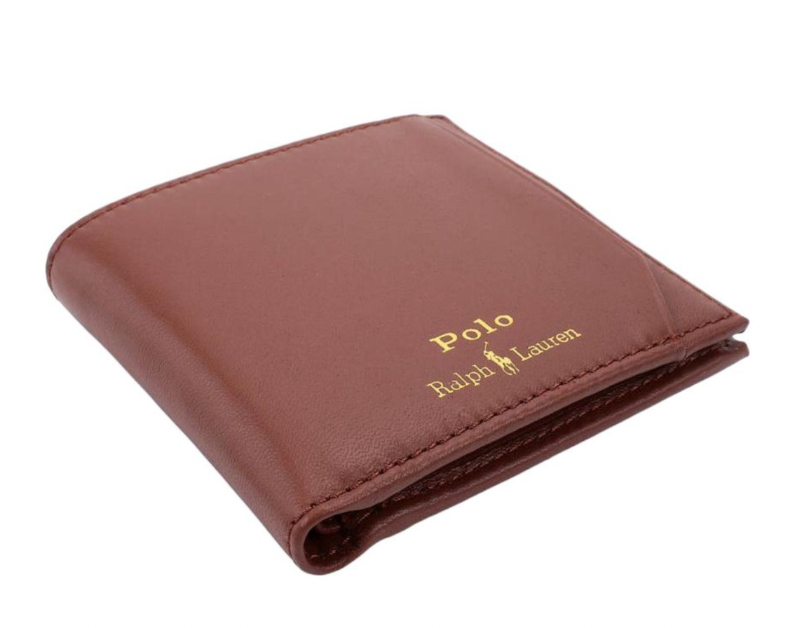  Ví Nam Polo Ralph Lauren Leather Wallet 'Brown' 