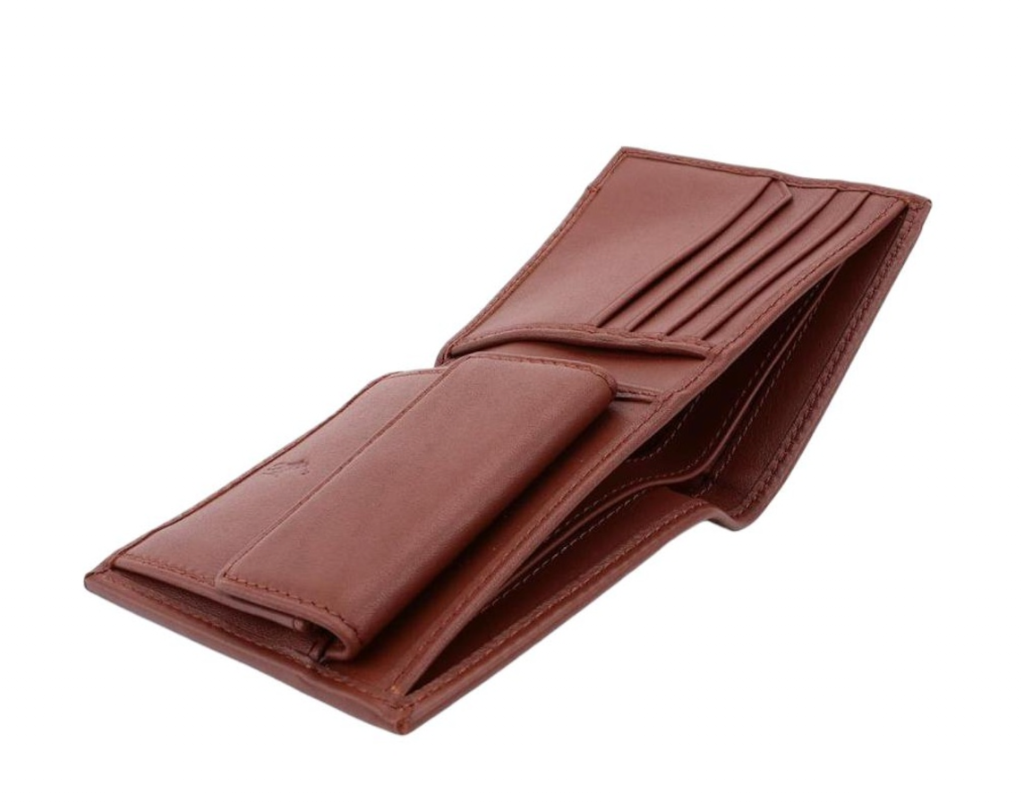  Ví Nam Polo Ralph Lauren Leather Wallet 'Brown' 