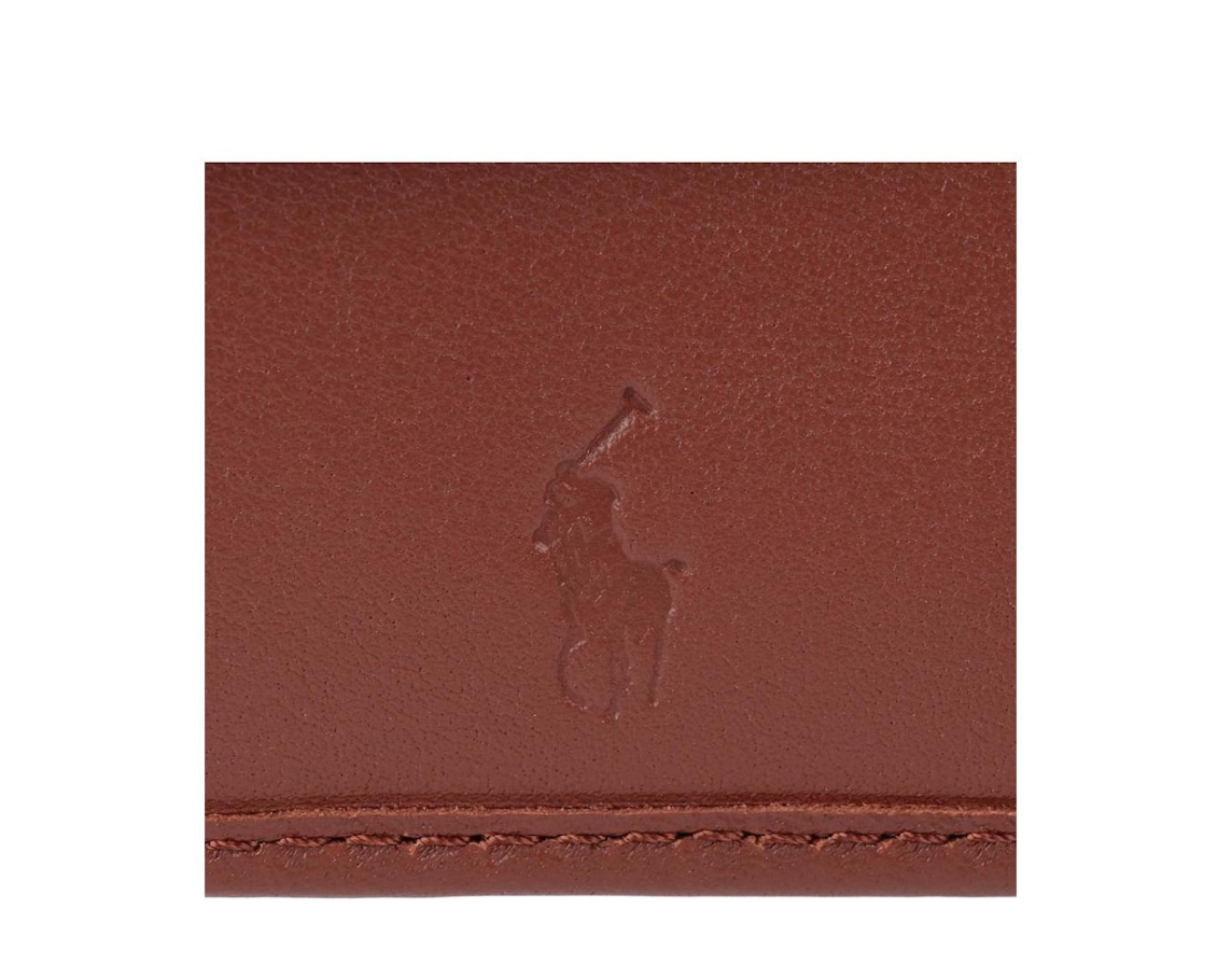  Ví Nam Polo Ralph Lauren Leather Wallet 'Brown' 