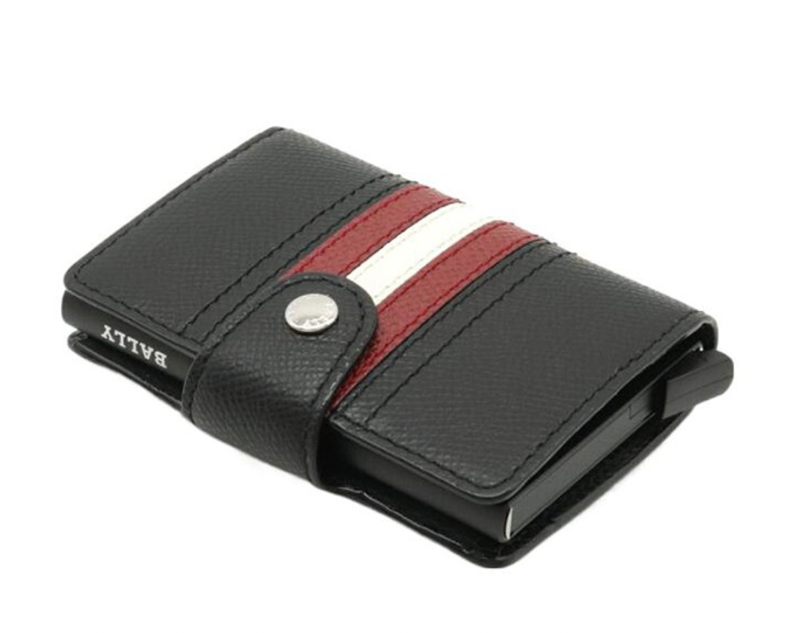  Ví Bally Leather Wallet 'Black' 