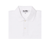  Áo CDG Play Polo Red Invader Heart Blue Emblem 'White' 