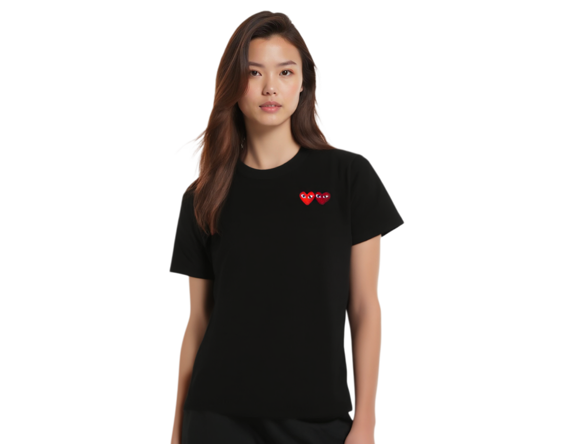 Áo CDG Play T-Shirt 'Black' 