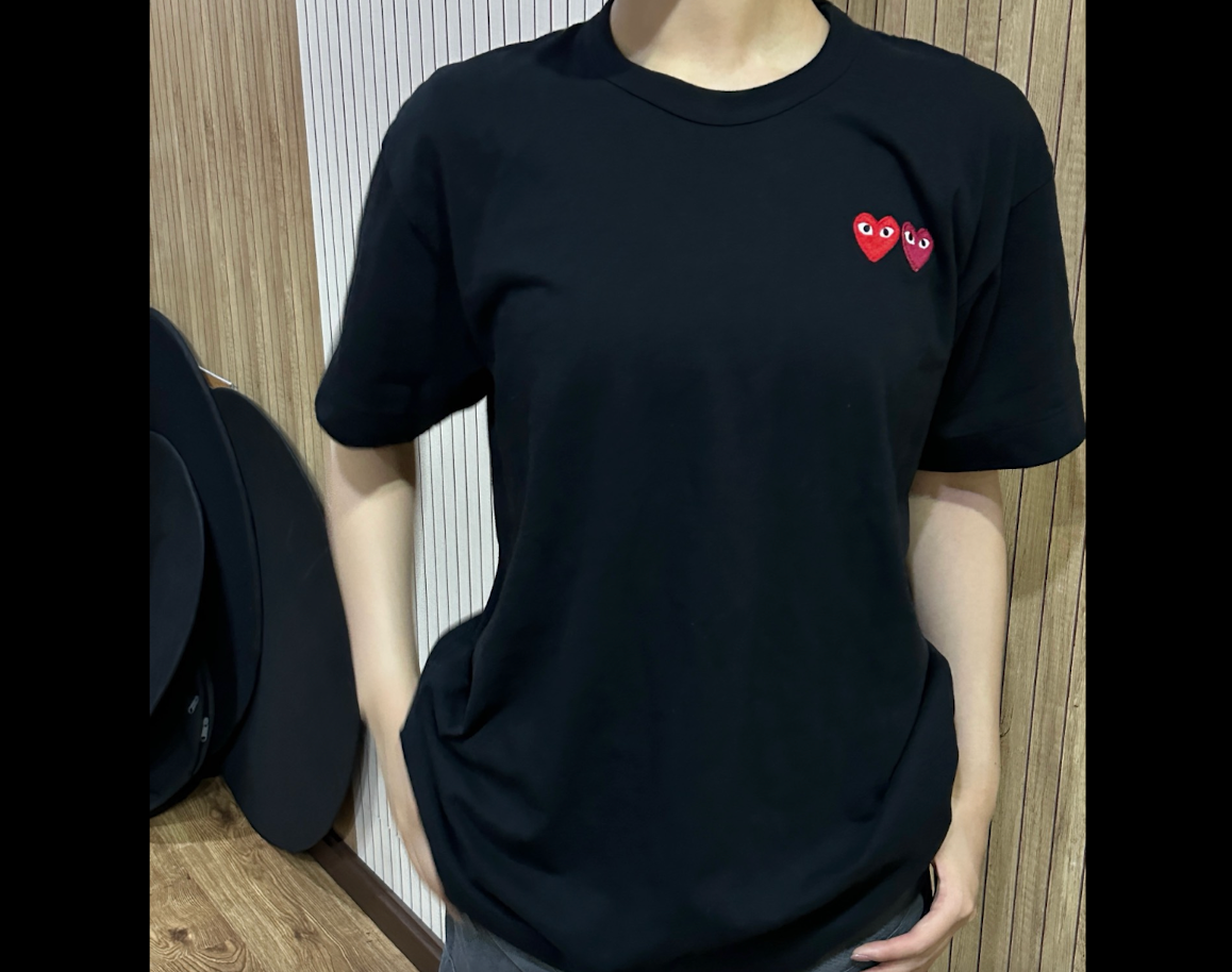  Áo CDG Play T-Shirt 'Black' 