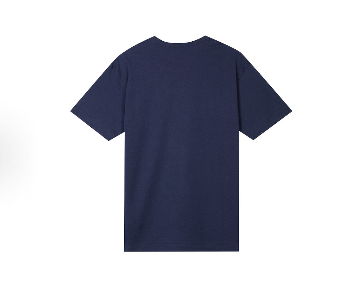  Áo CDG Play T-shirt Yellow Embem 'Navy' 