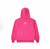  Áo Sp5der Worldwide Hooded Long-Sleeve 'Pink' 