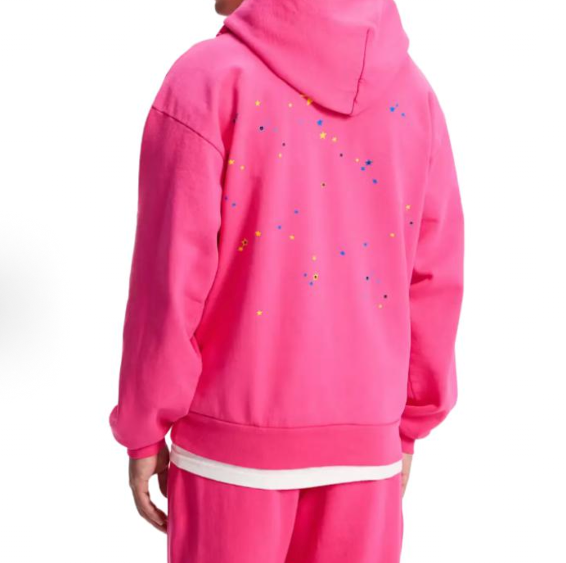  Áo Sp5der Worldwide Hooded Long-Sleeve 'Pink' 