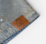  Áo Evisu Washed Seagull Denim Jacket 'Indigo' 