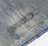  Áo Evisu Washed Seagull Denim Jacket 'Indigo' 