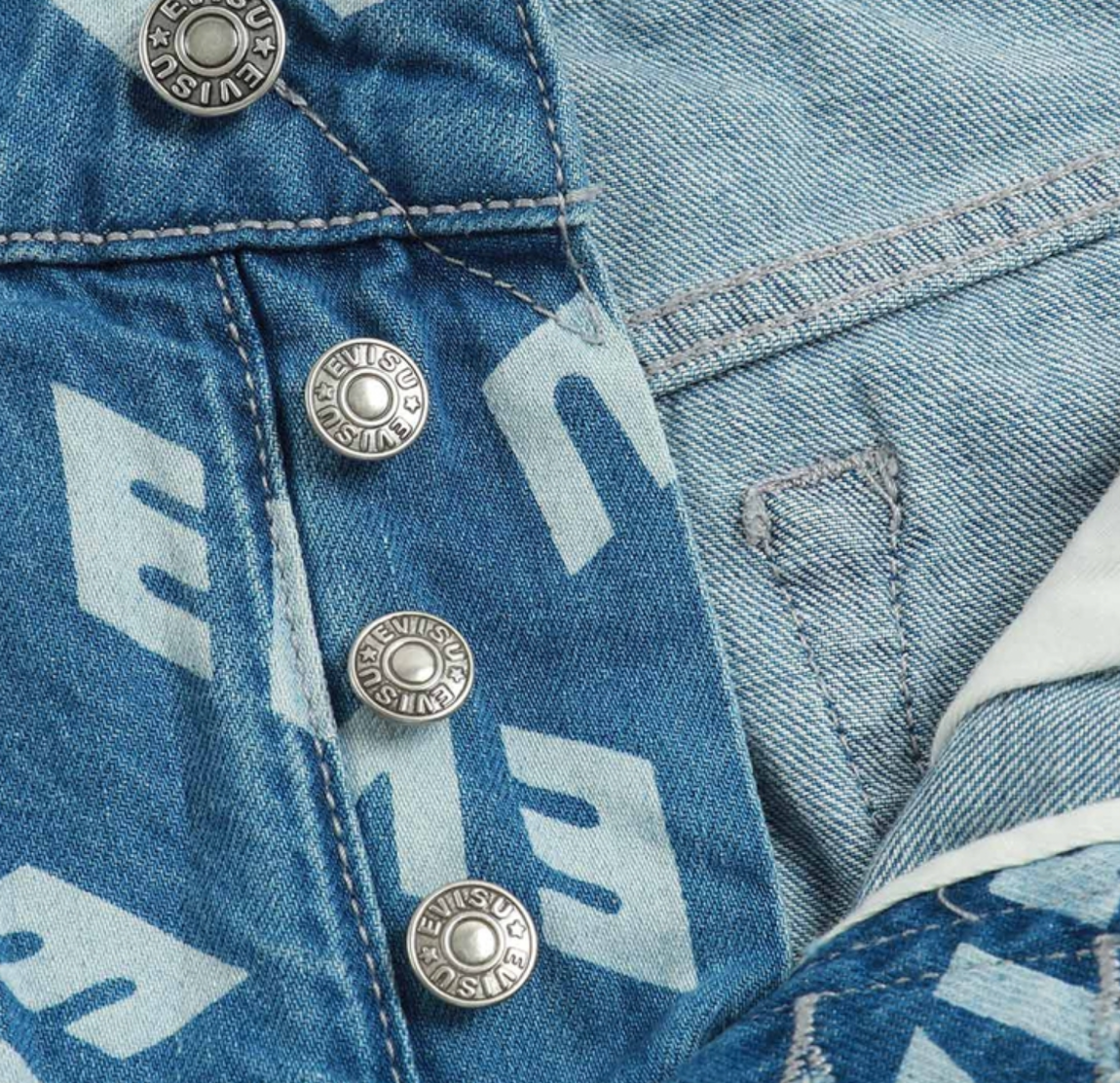  Quần Evisu Denim Short 'Blue' 
