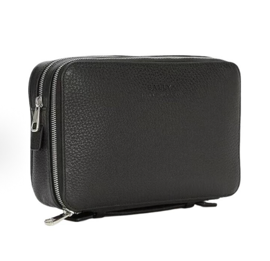  Túi Bally Leather Pouch 'Black' 