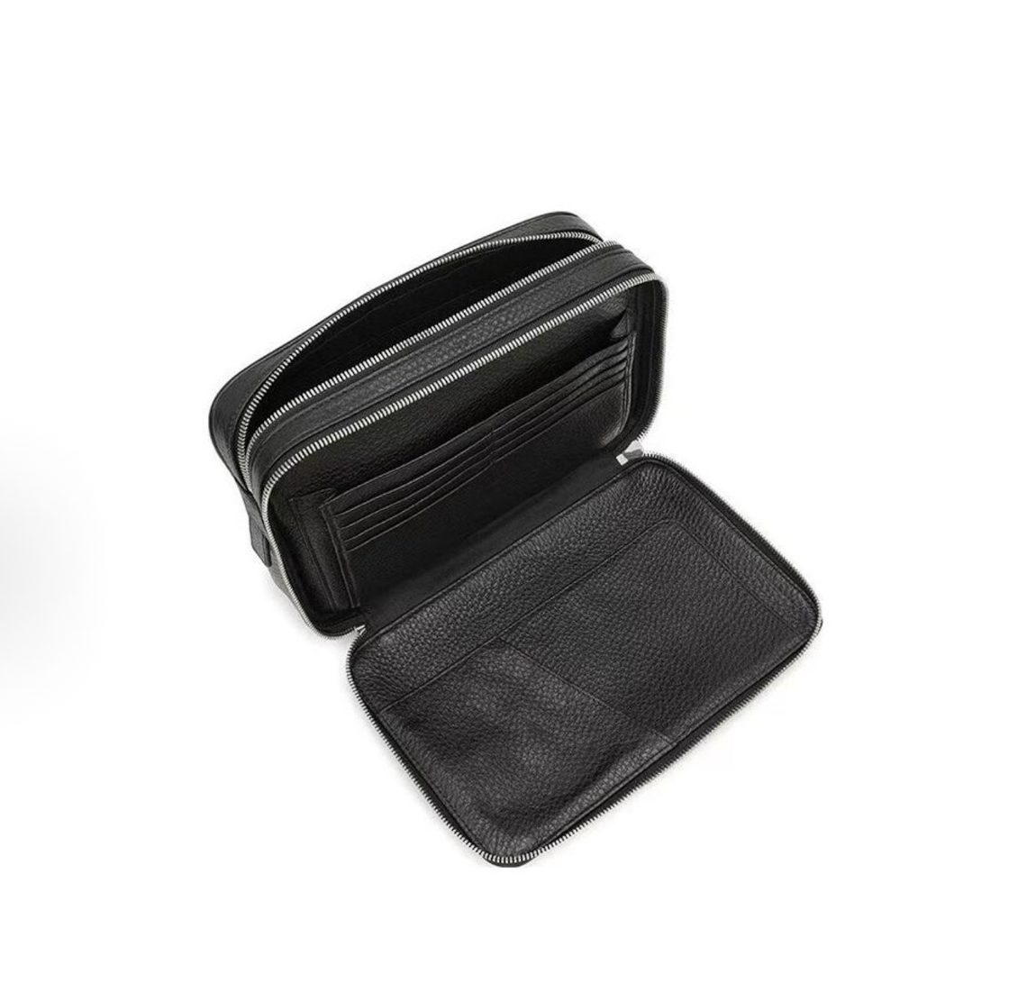  Túi Bally Leather Pouch 'Black' 