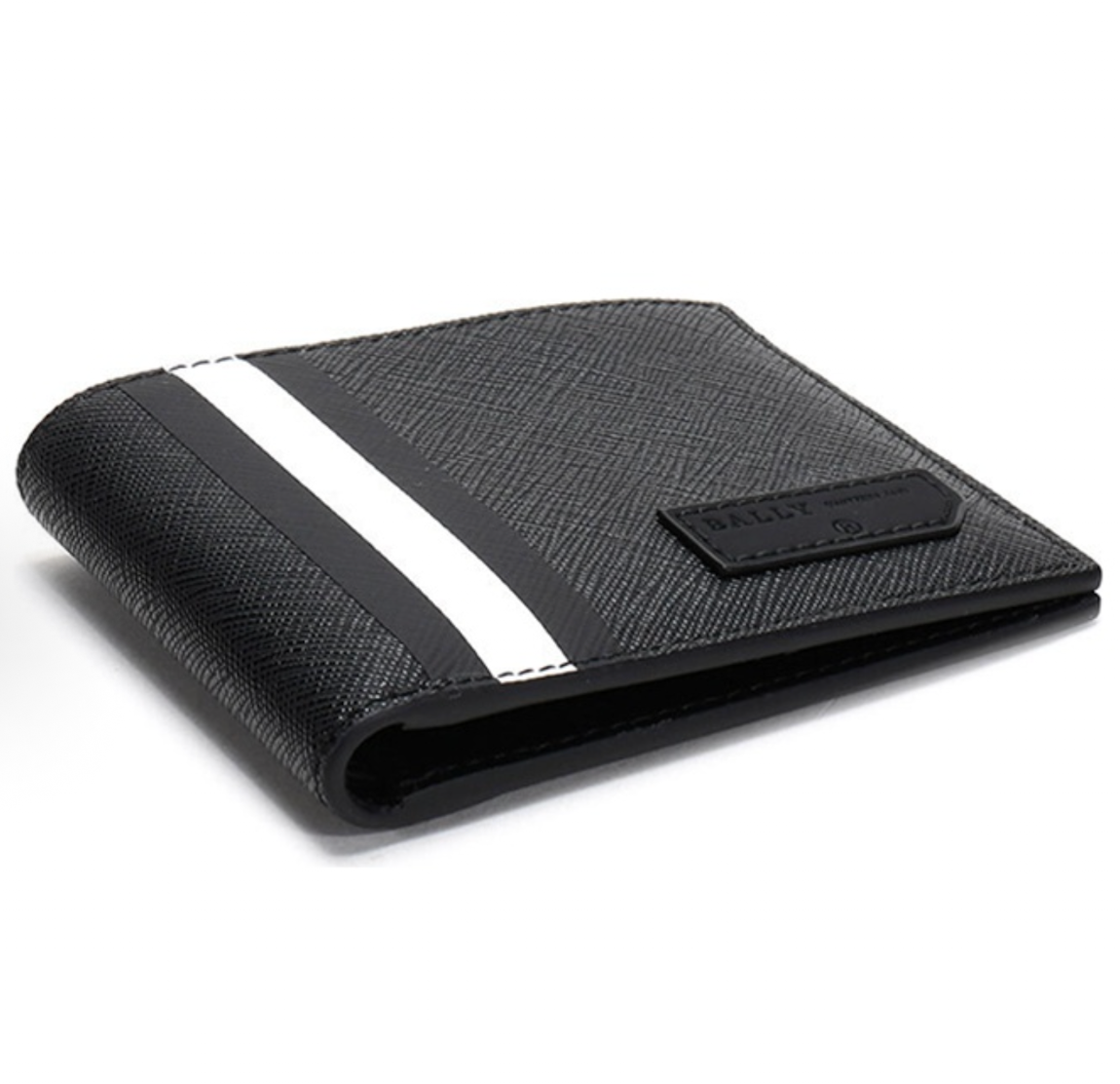  Ví Nam Bally Leather Wallet 'Black' 