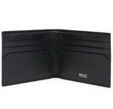  Ví Nam Bally Leather Wallet 'Black' 
