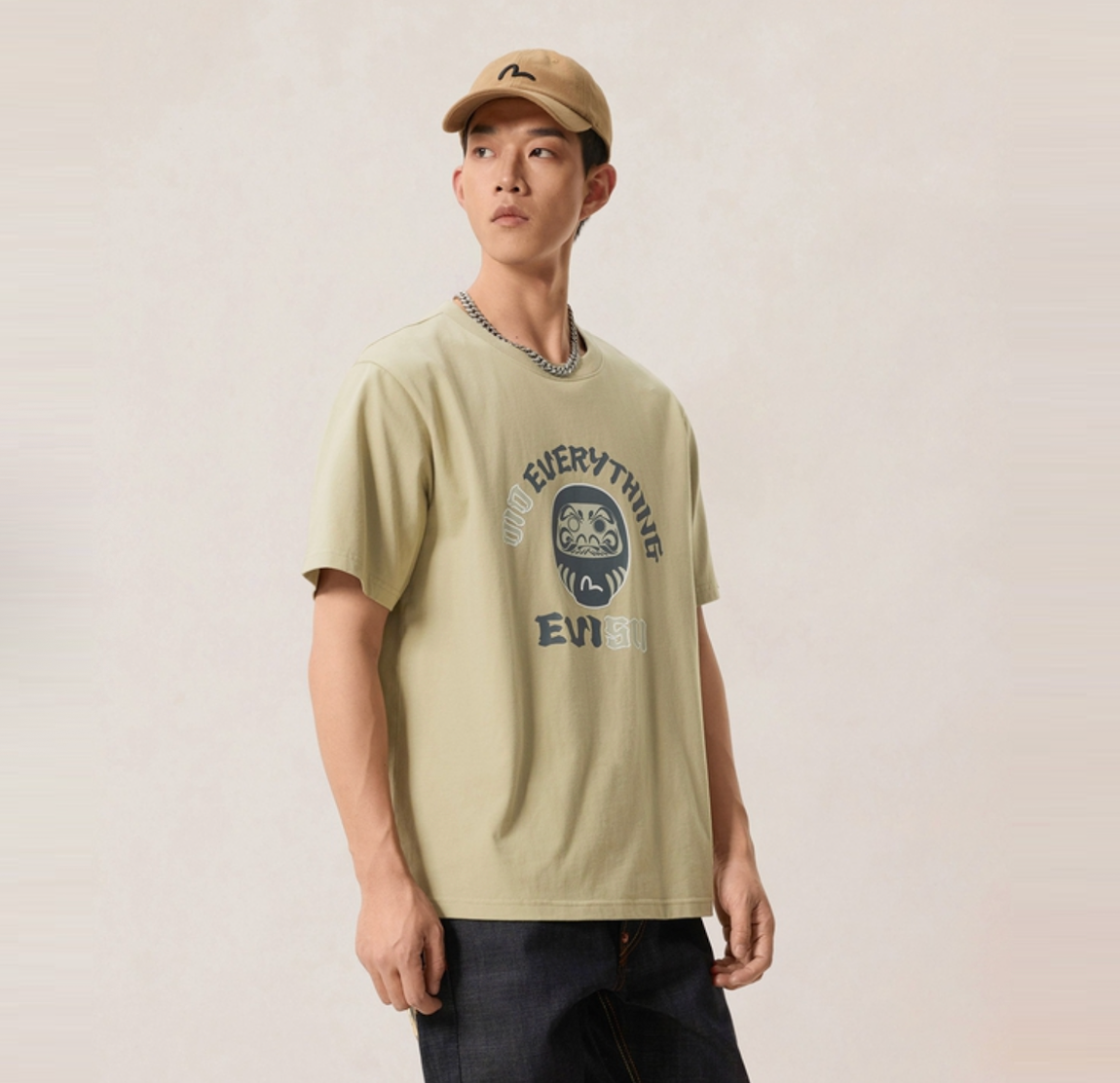 Áo Evisu T-shirt 'Beige' 