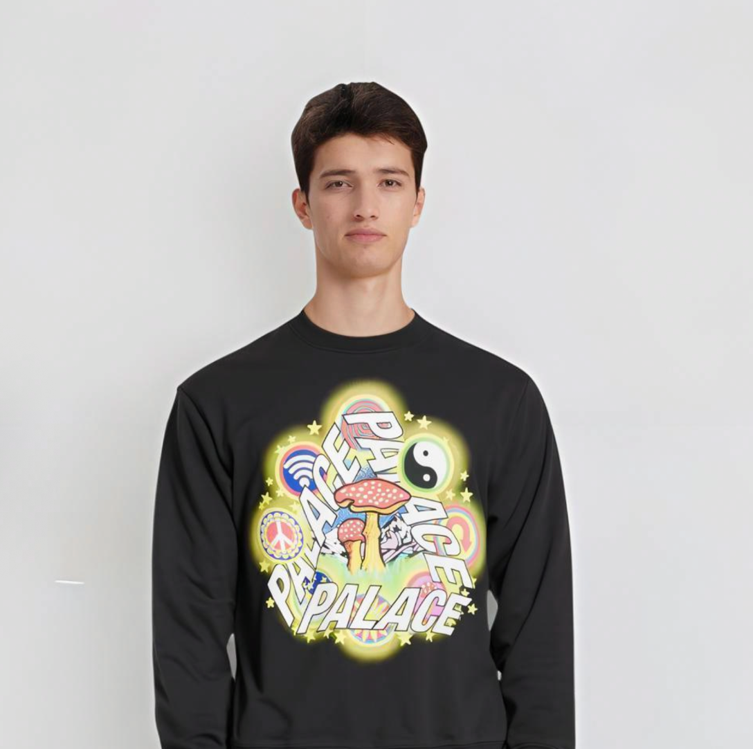  Áo Palace x McDonald's Sign T-Shirt 'Black' 
