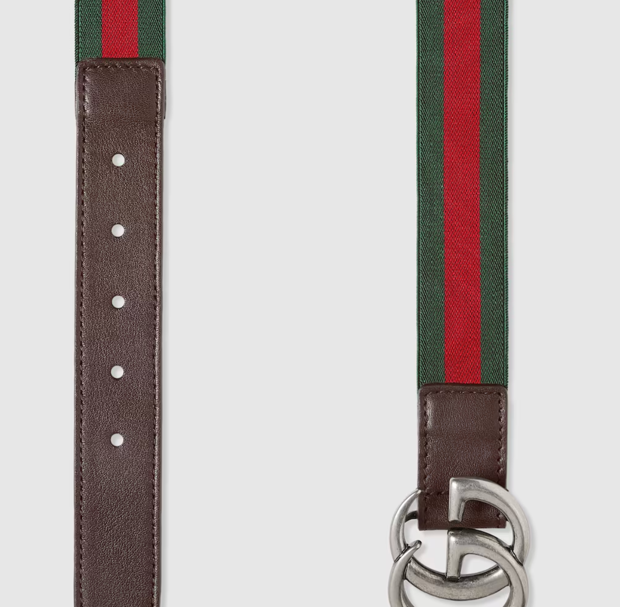 Thắt Lưng Gucci Children's Elastic Web Belt 'Brown' 