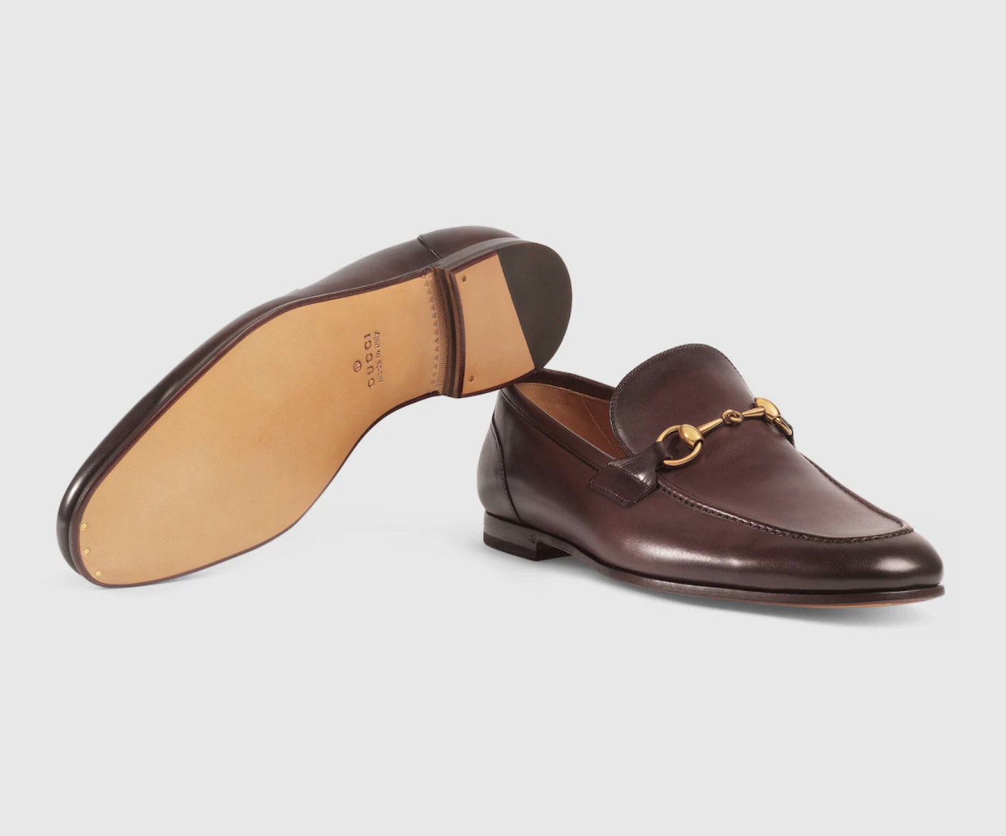  Giày ‎Gucci Jordaan Loafer 'Brown' 