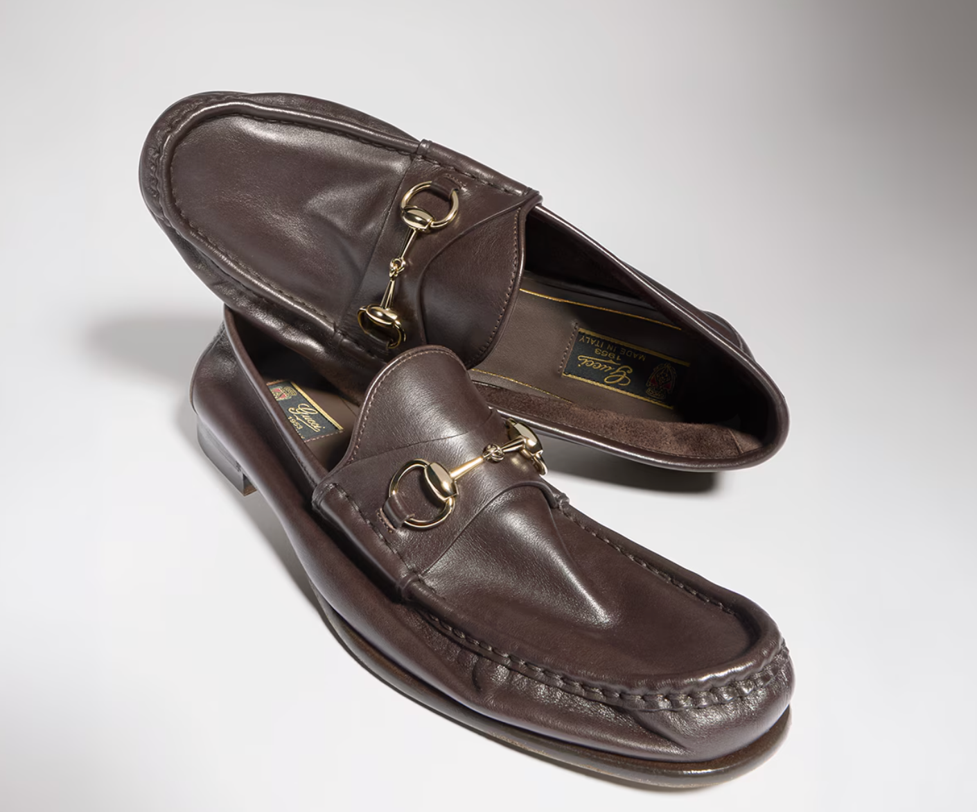  Giày Nam Gucci Lugano Loafer 'Brown' 