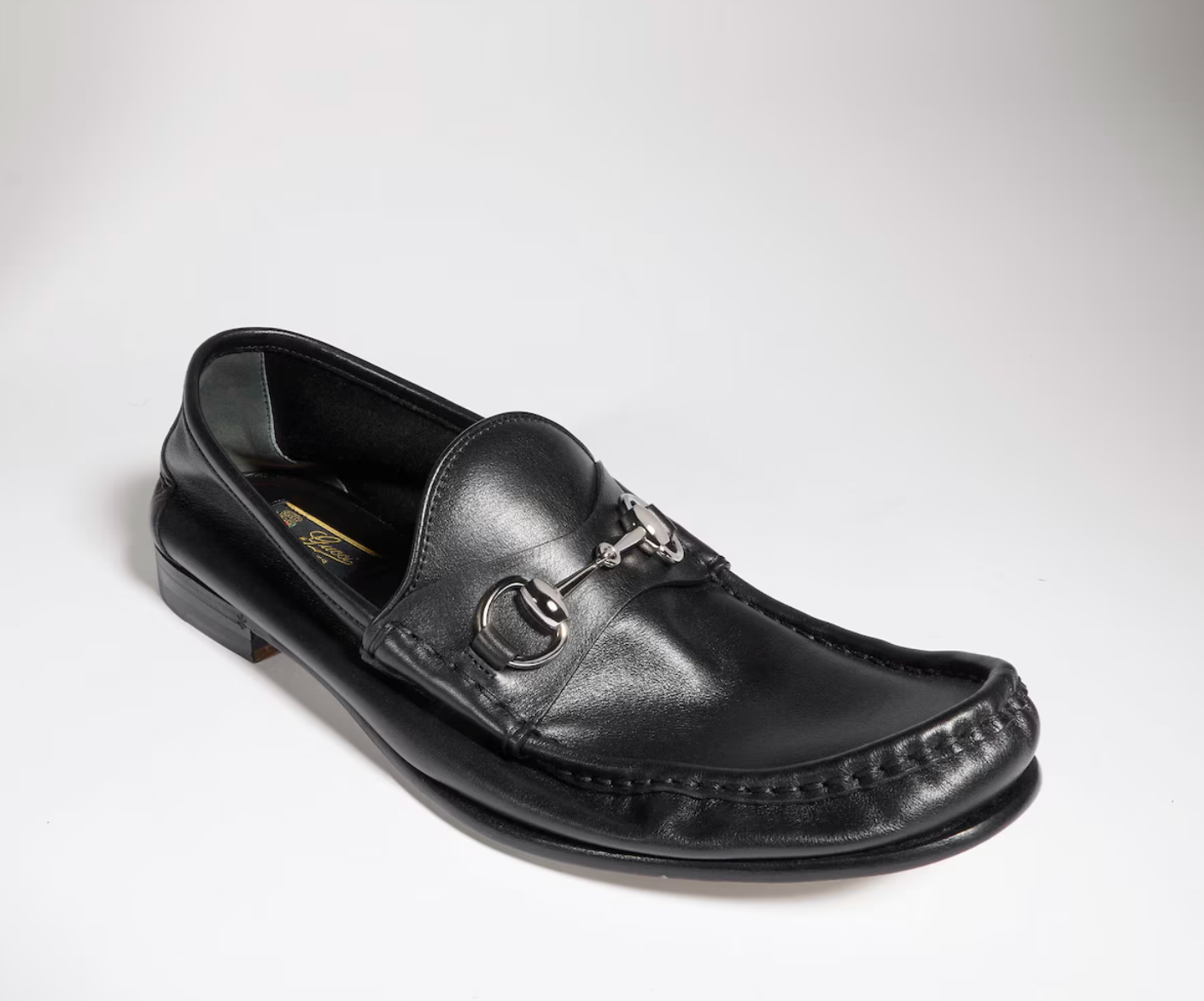  Giày Nam Gucci Lugano Loafer 'Black' 