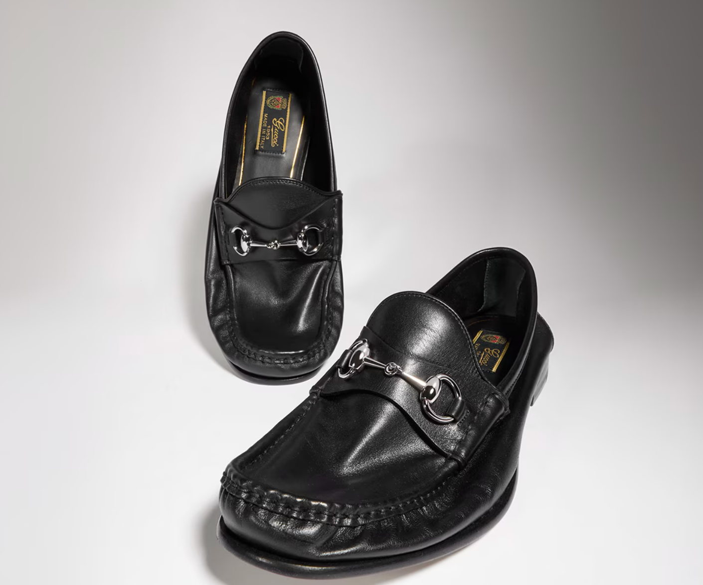  Giày Nam Gucci Lugano Loafer 'Black' 