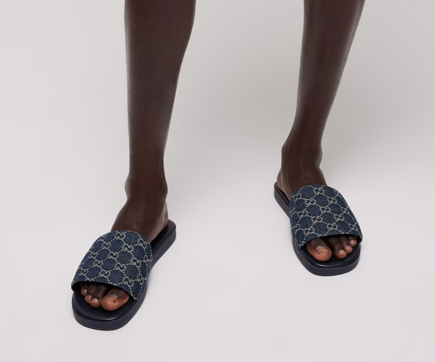  Dép Nam ‎Gucci Slide Sandal 'Dark Blue' 