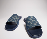  Dép Nam ‎Gucci Slide Sandal 'Dark Blue' 