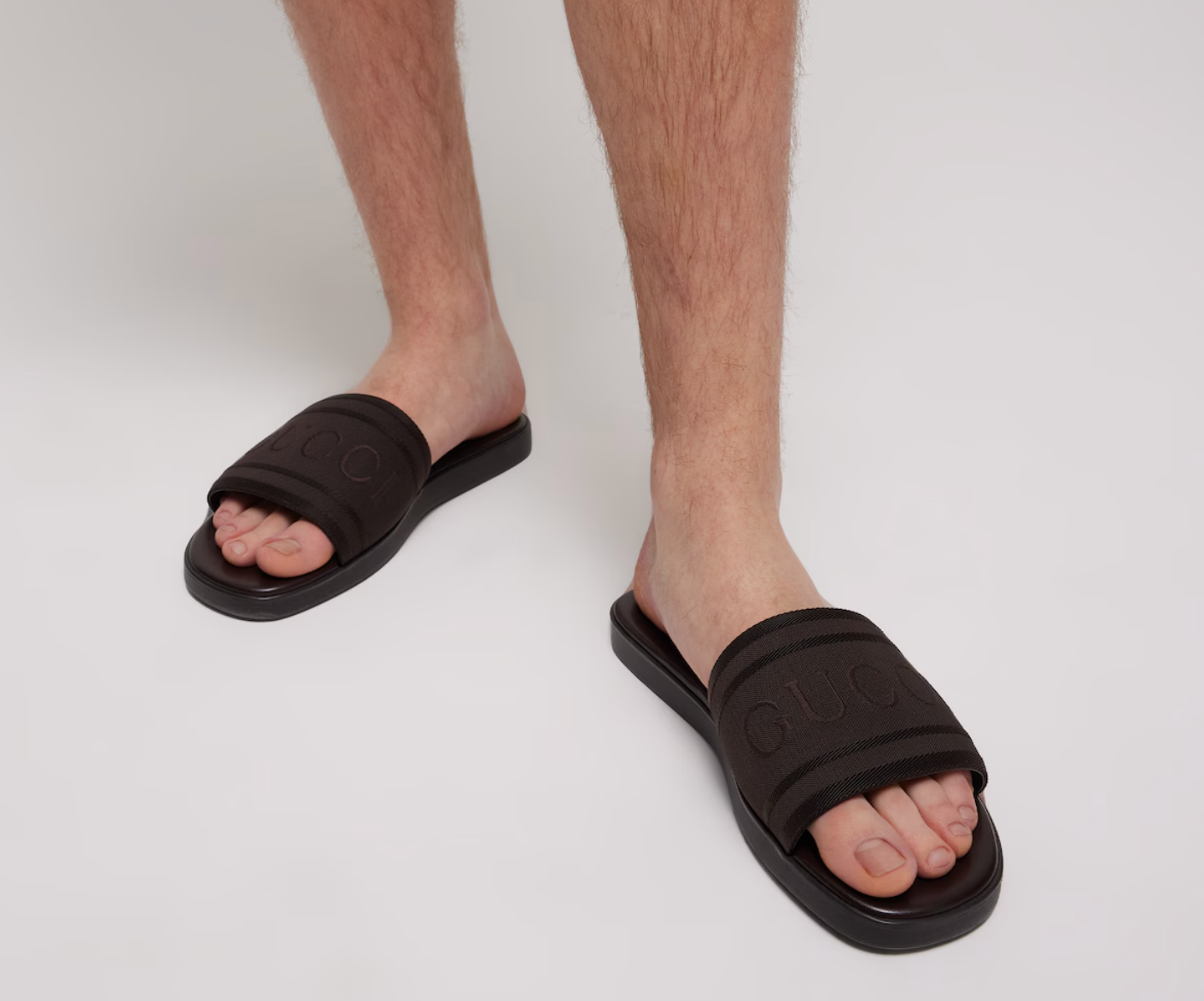  Dép Nam Gucci Slide Sandal 'Brown' 