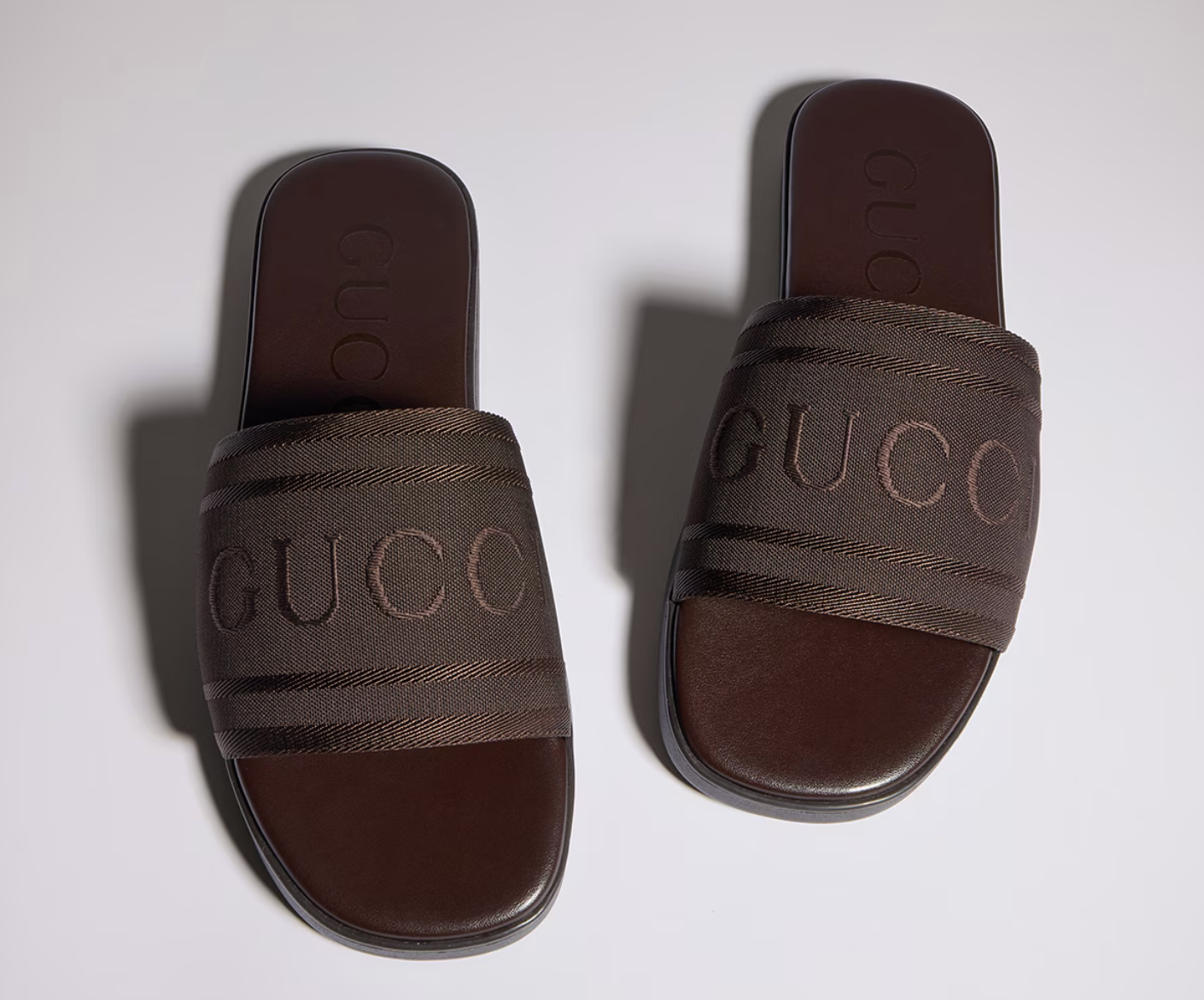  Dép Nam Gucci Slide Sandal 'Brown' 