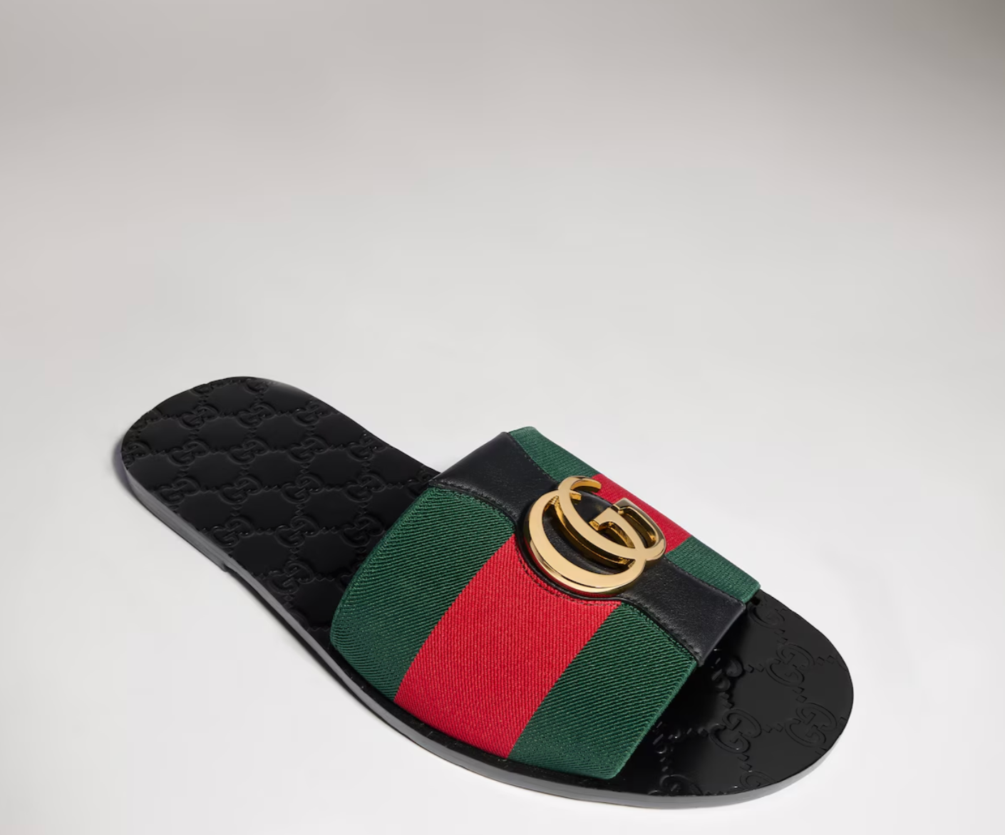  Dép Nam Gucci Riviera Slide Sandal 'Green Red' 
