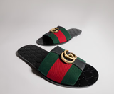  Dép Nam Gucci Riviera Slide Sandal 'Green Red' 