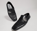  Giày Nam Gucci Driver With Double G 'Black' 