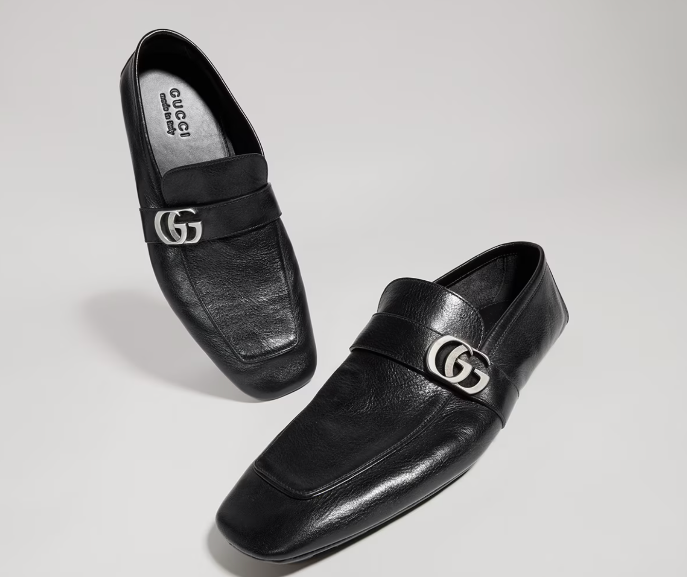  Giày Nam Gucci Driver With Double G 'Black' 