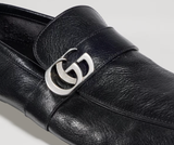  Giày Nam Gucci Driver With Double G 'Black' 