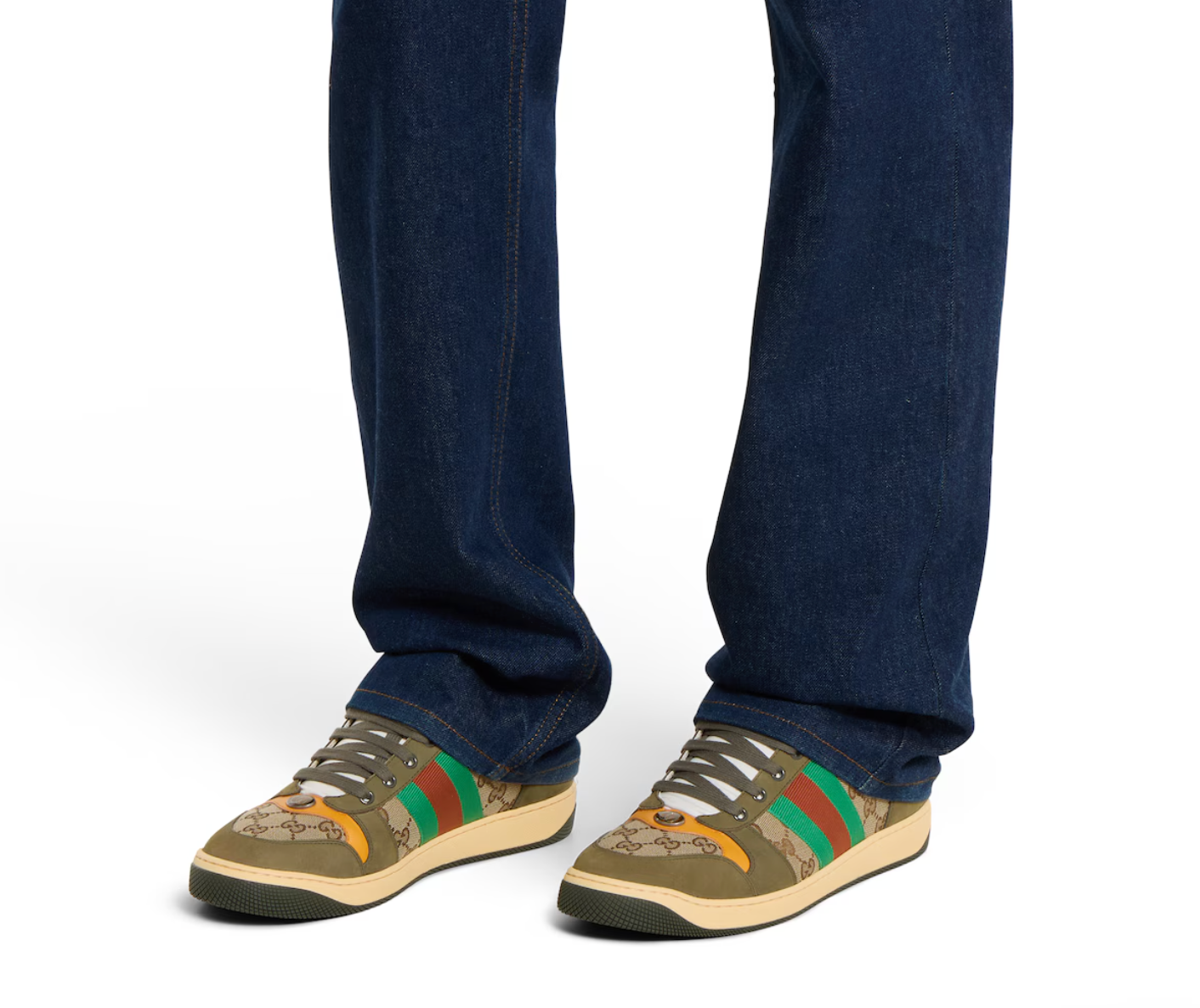  Giày Nam Gucci Screener Trainers 'Brown' 