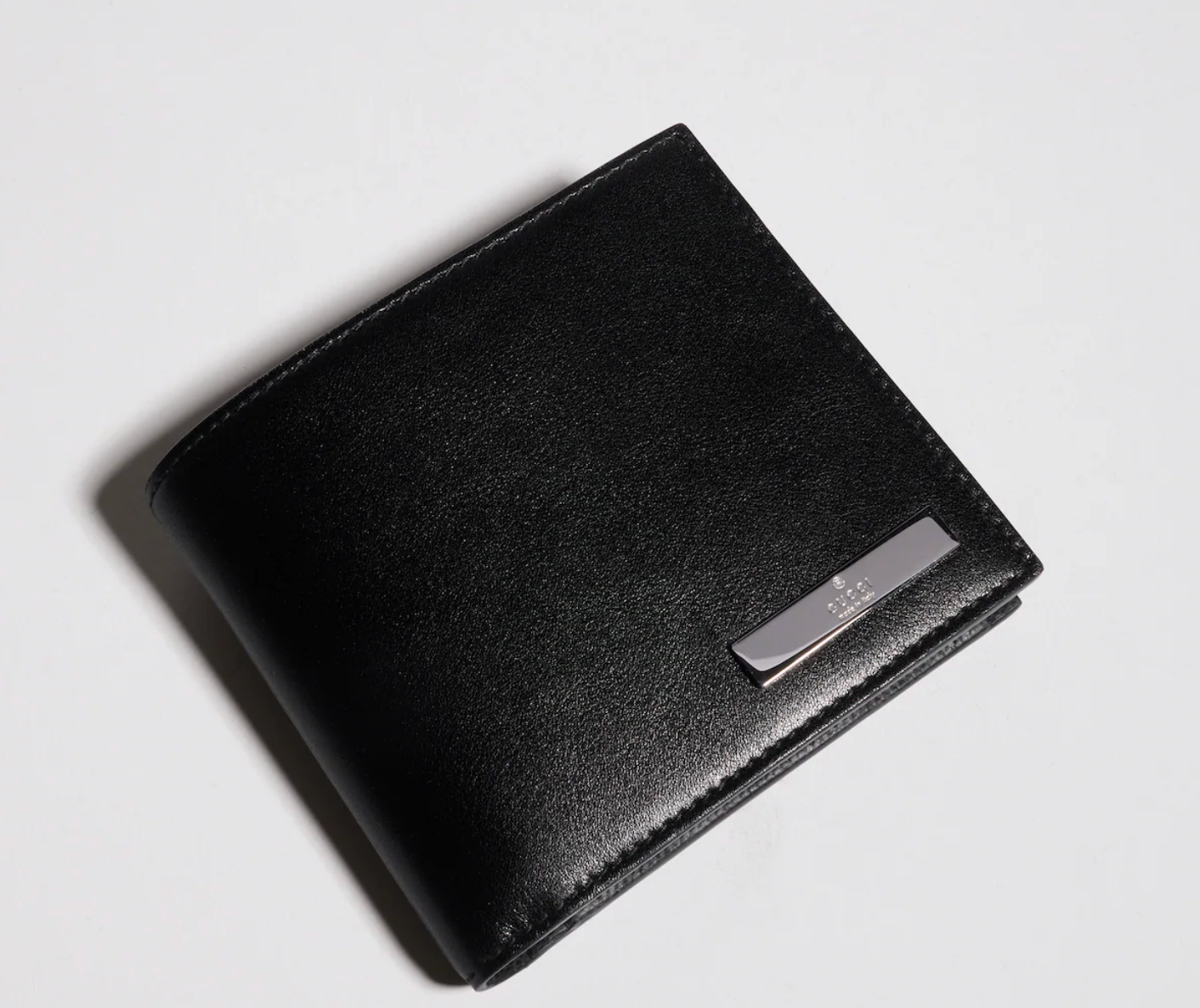  Ví Nam Gucci Coin Wallet With Metal Tag 'Black' 